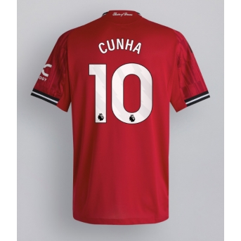 Billige Fotballdrakt Manchester United Matheus Cunha #10 Replika Hjemmedrakt 2025-26 Kortermet